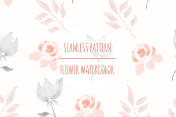 Flower Watercolor – Seamless Pattern