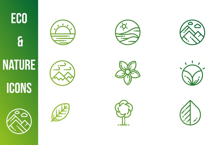 Green and Nature Icons
