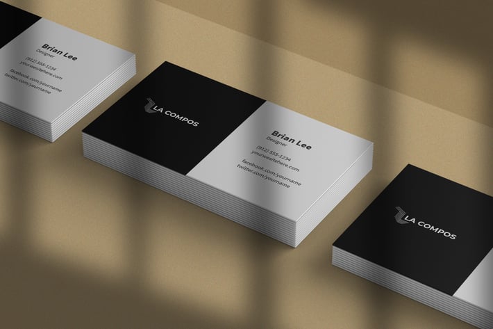 Realistic Business Card Mockup