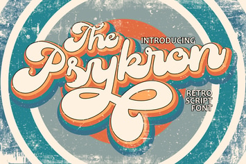 Psykron - Retro Script Font