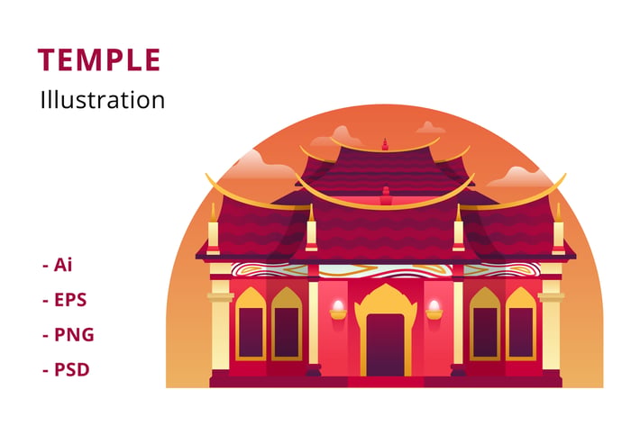 Temple Illustration