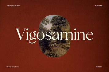 Vigosamine Luxury Serif Font