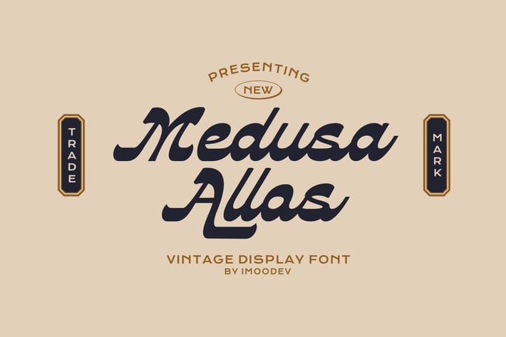 Medusa Allos - Vintage Display Font