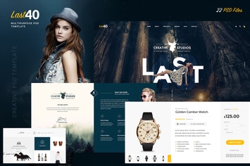 Last40 - Creative PSD Template