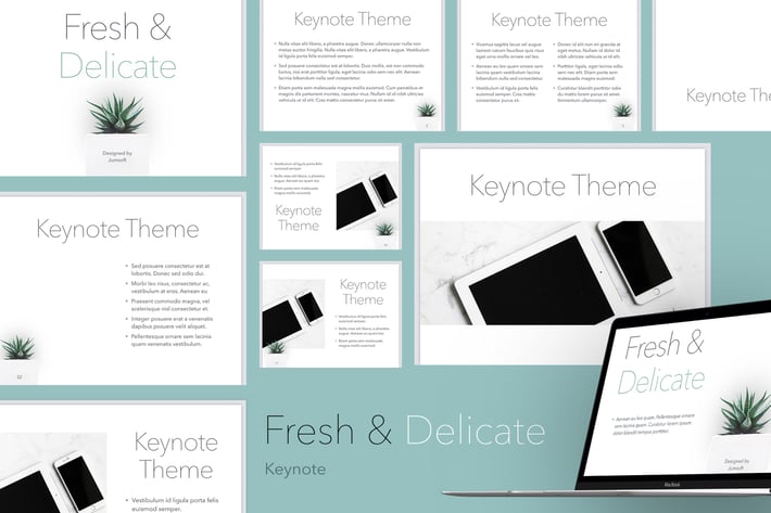 Fresh & Delicate Keynote Template