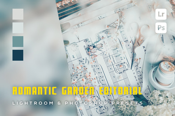 6 Romantic Garden Editorial Lightroom  Presets