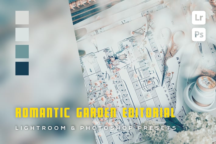 6 Romantic Garden Editorial Lightroom  Presets