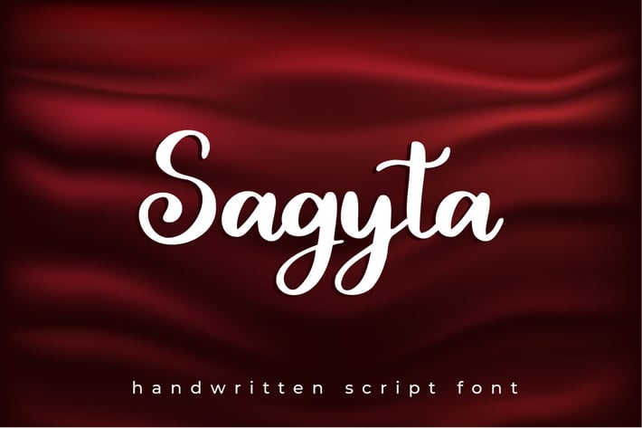 Sagyta - Handwritten Scipt Font