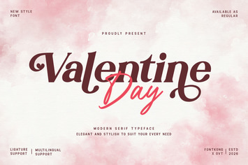 Valentine Day - A Modern Serif Typeface