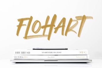 Flohart Svg Brush Font