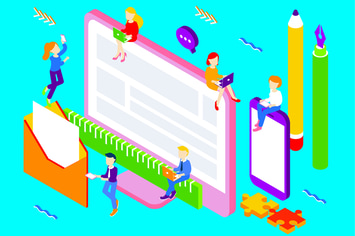 Brand Design Isometric Illustration