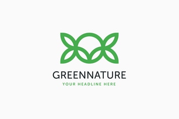 Green Nature Logo Template