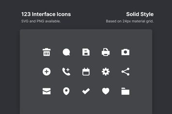 Interface Icons - Solid Style