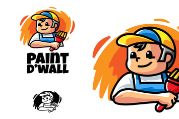 Paint The Wall - Mascot & Esport Logo