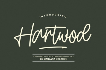 Hartwod Handwritten Font