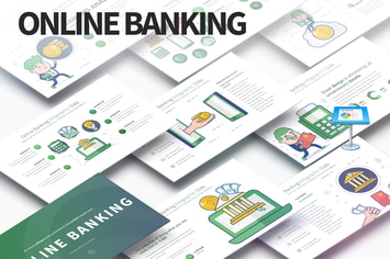 Online Banking - Keynote Infographics Slides