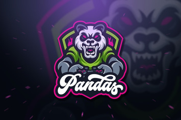 Panda Gaming Sport and Esport Logo Template