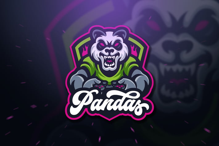 Panda Gaming Sport and Esport Logo Template