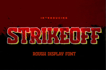 Strikeoff -  Rough Display Font
