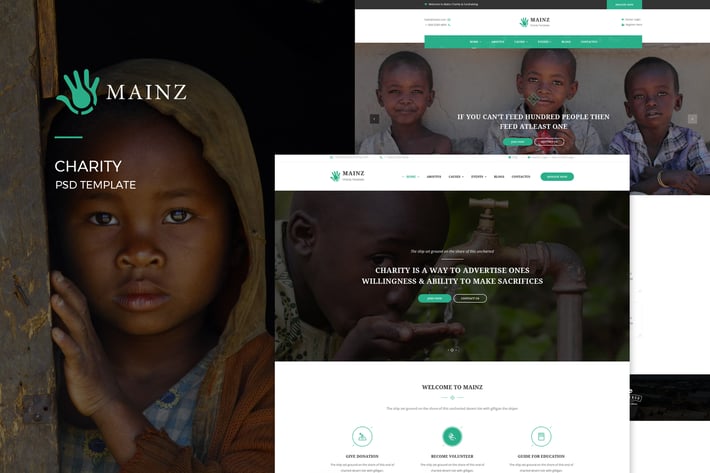 Mainz : Charity PSD Template