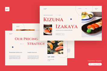 Red Minimalist Restaurant Company Profile | 002