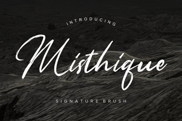 Misthique Signature Brush Business Font