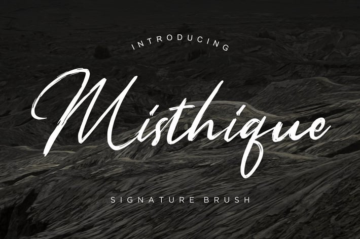Misthique Signature Brush Business Font