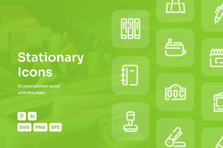Stationary Dashed Line Icons