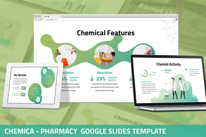 Chemica  - Pharmacy Google Slides Template