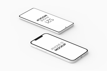 S21 Phone & iPhone 12 Mockup