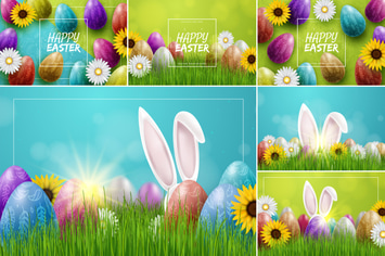 Colorful Easter Backgrounds