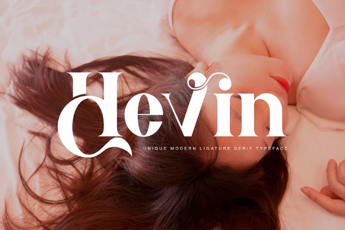 Hevin Ligature Serif Typeface