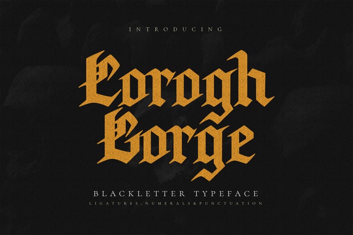 Corogh Gorge - Black Letter Font