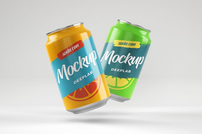 Soda Can Mockup
