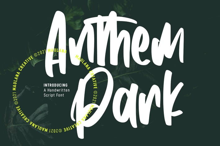 Anthem Park Handwritten Font