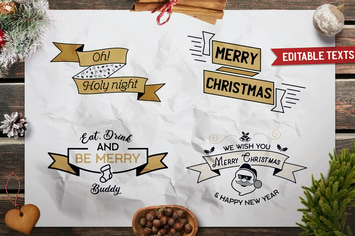 Christmas Designs Bundle. Vector TShirt Prints SVG