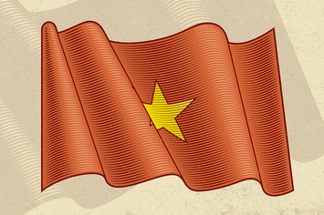 Vintage Flag Of Vietnam