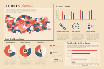 Turkey Map - Geographic infographic templates