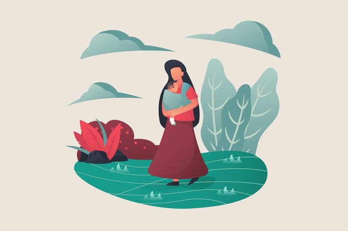 Mom & Baby - Illustrations