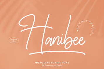 Hanibee Monoline Script Font