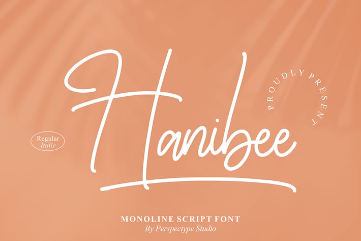 Hanibee Monoline Script Font