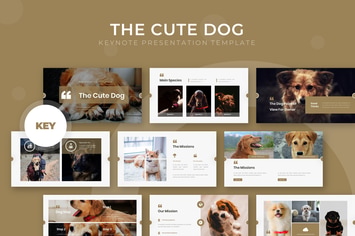 The Cute Dog - Keynote Template