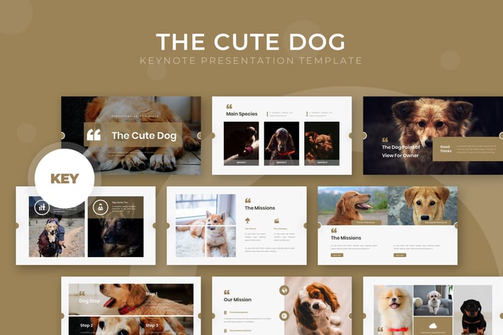 The Cute Dog - Keynote Template