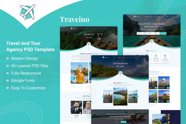 TRAVEINO - Travel PSD