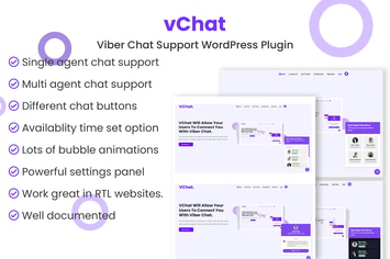 vChat - Viber Chat Support WordPress Plugin