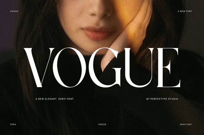 Vogue Elegant Serif Font Typeface