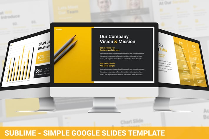 Sublime - Simple Google Slides Template