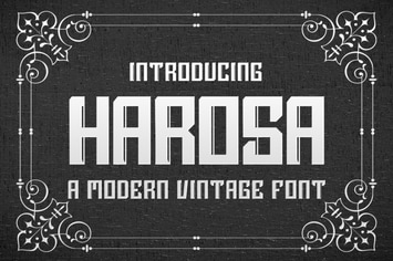 Harosa - Modern Vintage Font