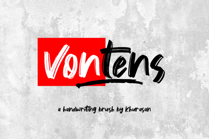 Vontens Brush Font