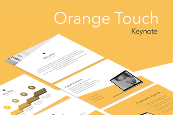 Orange Touch Keynote Template